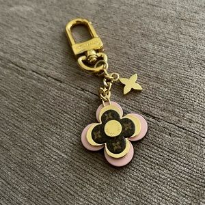 Brand New Authentic Louis Vuitton Blooming Flowers BB Bag Charm Keychain